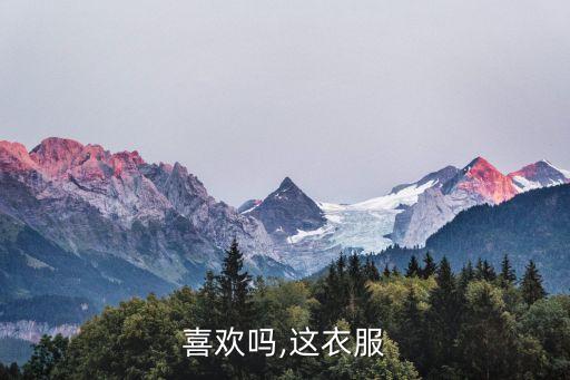 喜欢吗,这衣服