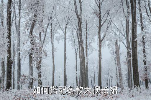 如何搭配冬款大摆长裙