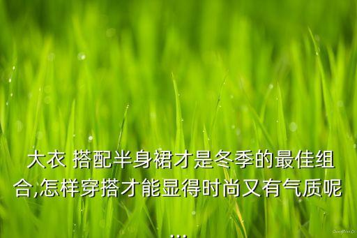  大衣 搭配半身裙才是冬季的最佳组合,怎样穿搭才能显得时尚又有气质呢...