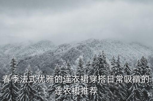 春季法式优雅的连衣裙穿搭日常吸睛的连衣裙推荐