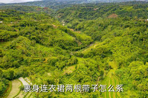 裹身连衣裙两根带子怎么系