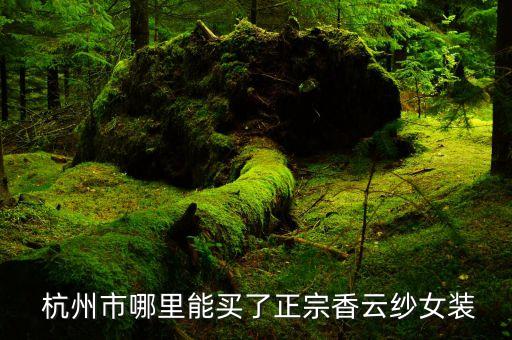  杭州市哪里能买了正宗香云纱女装