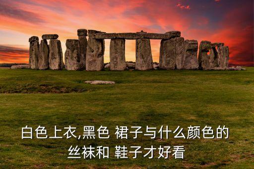白色上衣,黑色 裙子与什么颜色的 丝袜和 鞋子才好看