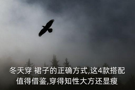 冬天穿 裙子的正确方式,这4款搭配值得借鉴,穿得知性大方还显瘦