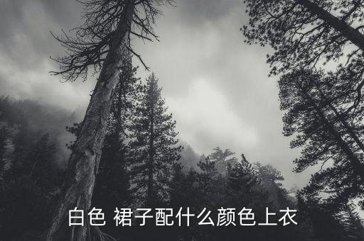 深色白花裙子搭配什么好看