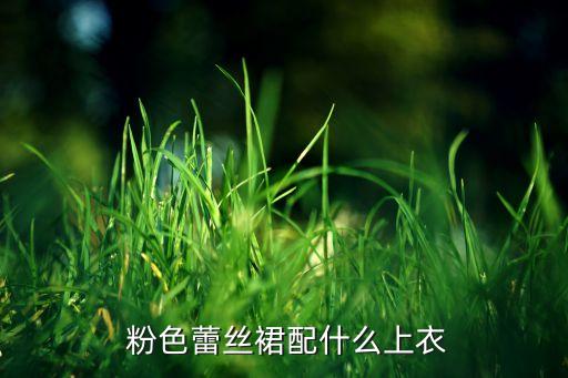  粉色蕾丝裙配什么上衣