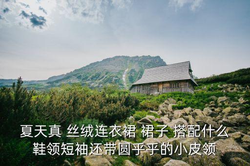 夏天真 丝绒连衣裙 裙子 搭配什么鞋领短袖还带圆乎乎的小皮领