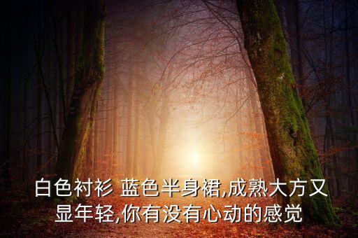  白色衬衫 蓝色半身裙,成熟大方又显年轻,你有没有心动的感觉