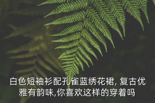 白色短袖衫配孔雀蓝绣花裙, 复古优雅有韵味,你喜欢这样的穿着吗