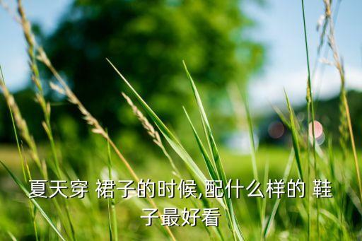 夏天穿 裙子的时候,配什么样的 鞋子最好看