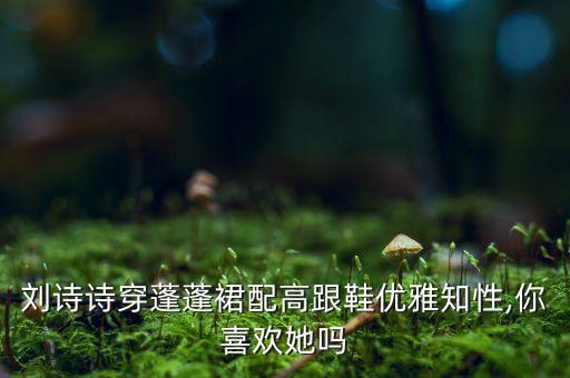 刘诗诗穿蓬蓬裙配高跟鞋优雅知性,你喜欢她吗