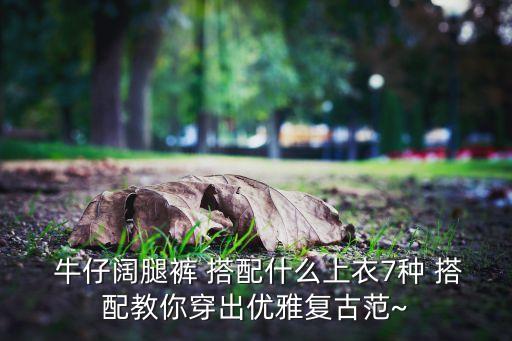  牛仔阔腿裤 搭配什么上衣7种 搭配教你穿出优雅复古范~
