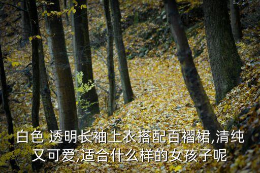 白色 透明长袖上衣搭配百褶裙,清纯又可爱,适合什么样的女孩子呢