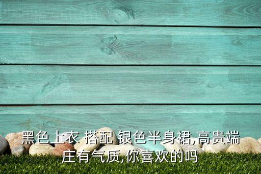 黑色上衣 搭配 银色半身裙,高贵端庄有气质,你喜欢的吗