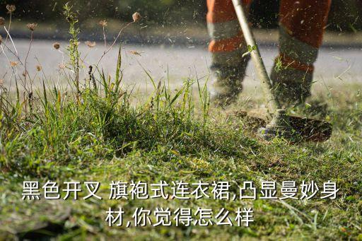 黑色开叉 旗袍式连衣裙,凸显曼妙身材,你觉得怎么样