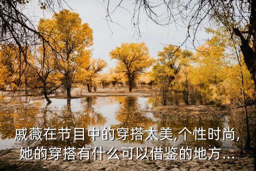 戚薇在节目中的穿搭太美,个性时尚,她的穿搭有什么可以借鉴的地方...