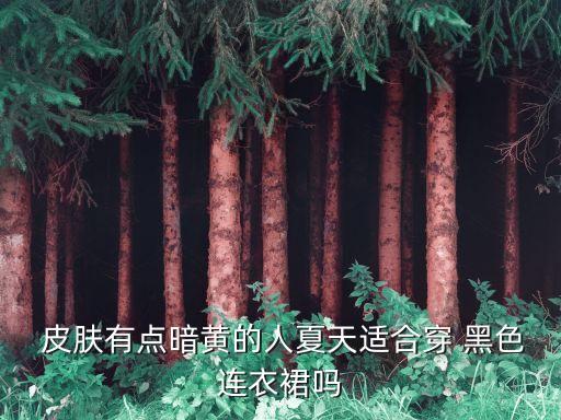 皮肤黑穿黑色裙子