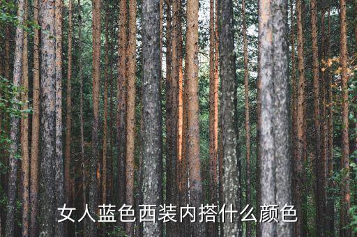 女人蓝色西装内搭什么颜色