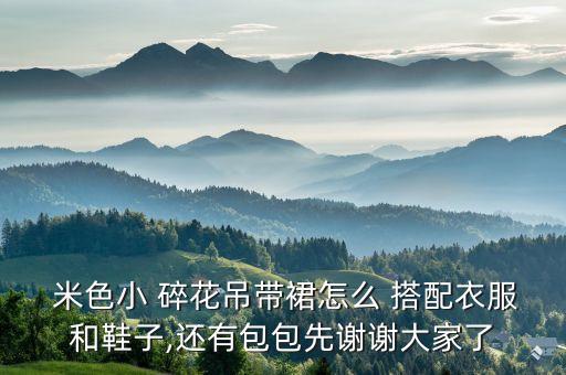  米色小 碎花吊带裙怎么 搭配衣服和鞋子,还有包包先谢谢大家了