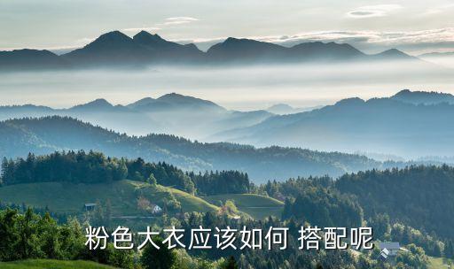  粉色大衣应该如何 搭配呢