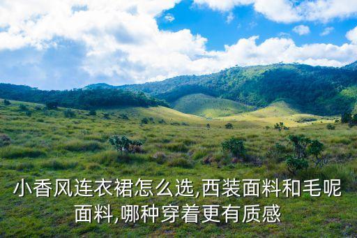 小香风连衣裙怎么选,西装面料和毛呢面料,哪种穿着更有质感