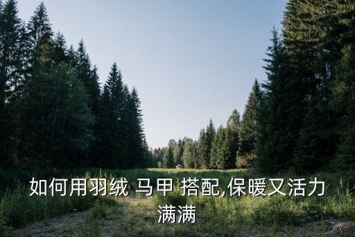 如何用羽绒 马甲 搭配,保暖又活力满满