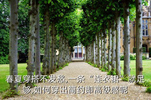 春夏穿搭不发愁,一条“连衣裙”就足够,如何穿出简约即高级感呢