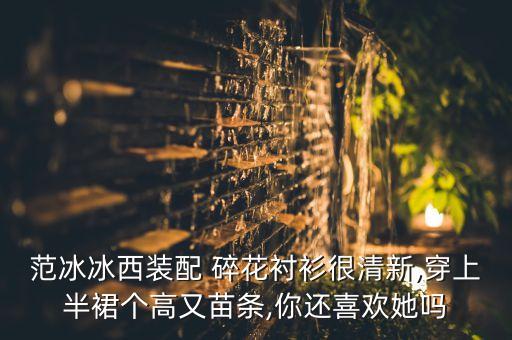 范冰冰西装配 碎花衬衫很清新,穿上半裙个高又苗条,你还喜欢她吗