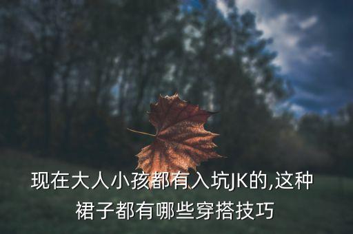 现在大人小孩都有入坑JK的,这种 裙子都有哪些穿搭技巧