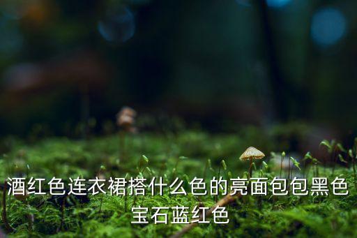 酒红色连衣裙搭什么色的亮面包包黑色 宝石蓝红色
