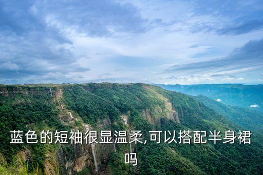 蓝色的短袖很显温柔,可以搭配半身裙吗