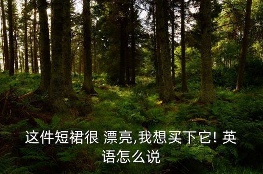 漂亮的裙子的英语怎么说,我可以穿漂亮裙子用英语怎么说