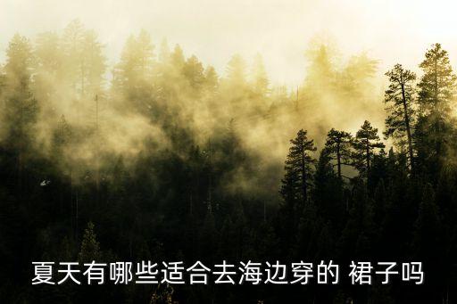 夏天有哪些适合去海边穿的 裙子吗