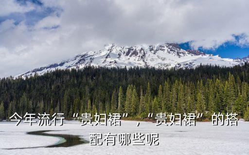 今年流行“贵妇裙”,“贵妇裙”的搭配有哪些呢