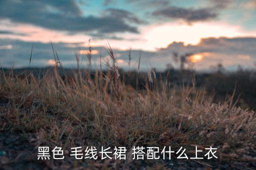 黑色 毛线长裙 搭配什么上衣