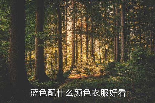  蓝色配什么颜色衣服好看
