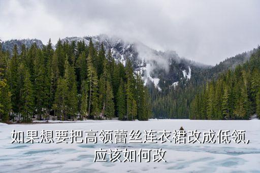 如果想要把高领蕾丝连衣裙改成低领,应该如何改
