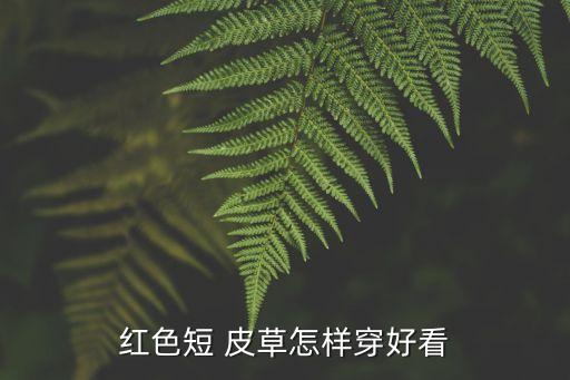 红色短 皮草怎样穿好看