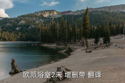 欧派浴室2未 增删带 翻译
