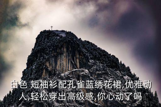 白色 短袖衫配孔雀蓝绣花裙,优雅动人,轻松穿出高级感,你心动了吗