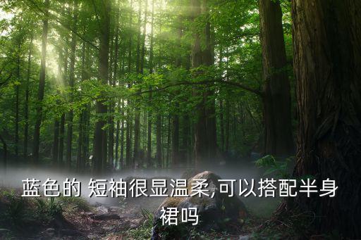 蓝色的 短袖很显温柔,可以搭配半身裙吗