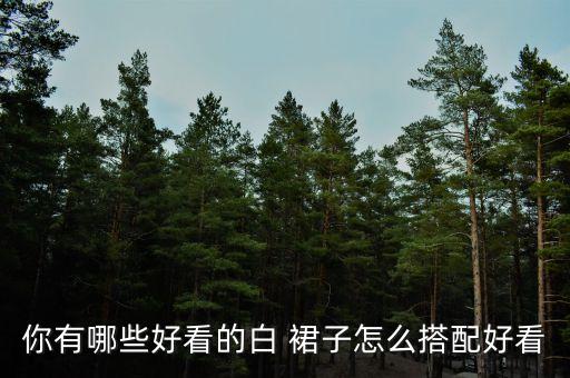 你有哪些好看的白 裙子怎么搭配好看