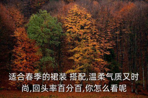 适合春季的裙装 搭配,温柔气质又时尚,回头率百分百,你怎么看呢