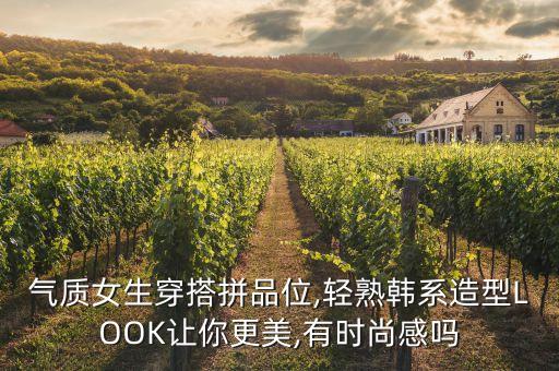 气质女生穿搭拼品位,轻熟韩系造型LOOK让你更美,有时尚感吗