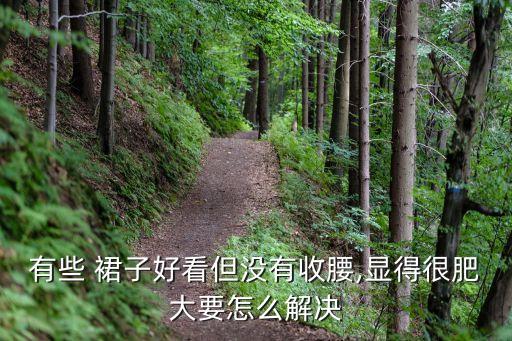 有些 裙子好看但没有收腰,显得很肥大要怎么解决