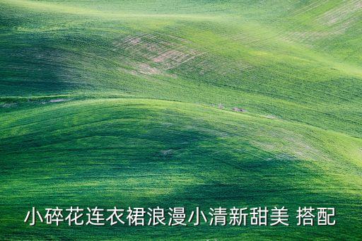 小碎花连衣裙浪漫小清新甜美 搭配