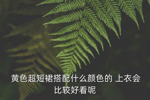  黄色超短裙搭配什么颜色的 上衣会比较好看呢