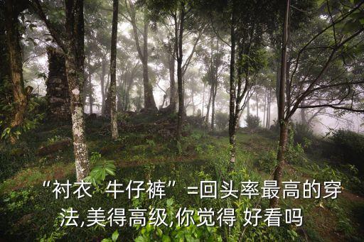 “衬衣  牛仔裤”=回头率最高的穿法,美得高级,你觉得 好看吗