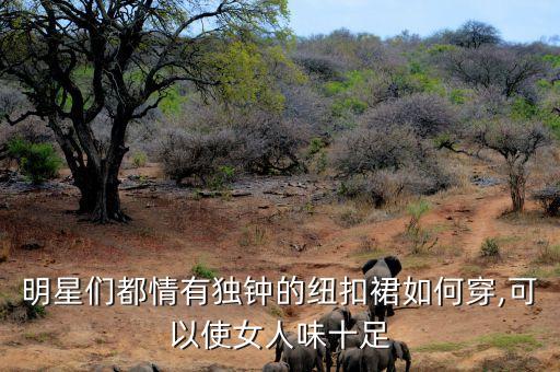明星们都情有独钟的纽扣裙如何穿,可以使女人味十足