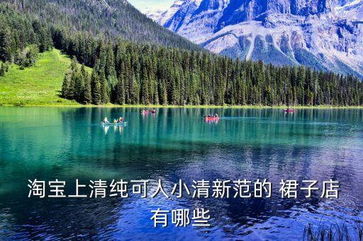  淘宝上清纯可人小清新范的 裙子店有哪些